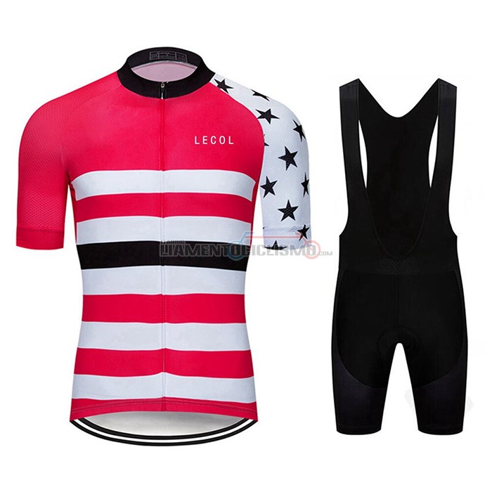 Abbigliamento Ciclismo Le Col Manica Corta 2020 Rosa Bianco